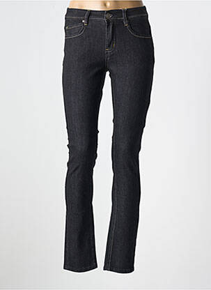 Jeans coupe slim stretch taille normale noir GEVANA femme