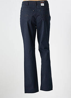 Pantalon droit stretch taille normale bleu ANNA MONTANA femme