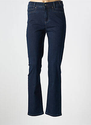 Jeans coupe slim stretch taille normale bleu ANNA MONTANA femme