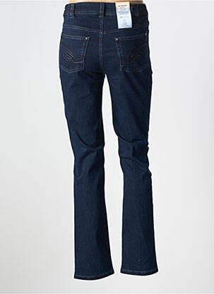 Jeans coupe slim stretch taille normale bleu ANNA MONTANA femme