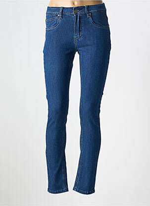 Jeans coupe slim stretch taille normale bleu GEVANA femme