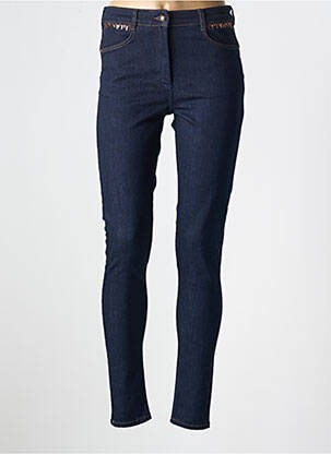 Jeans coupe slim stretch taille normale bleu CHRISTINE LAURE femme
