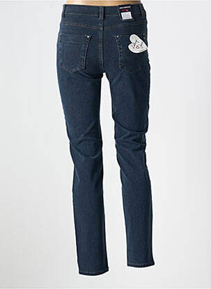 Jeans coupe slim stretch taille normale bleu ANNA MONTANA femme