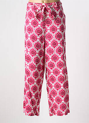 Pantalon large tissage popeline taille normale rose C'EST BEAU LA VIE femme