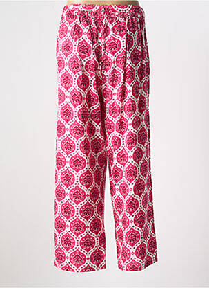 Pantalon large tissage popeline taille normale rose C'EST BEAU LA VIE femme