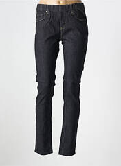 Jeans coupe slim noir GEVANA pour femme seconde vue