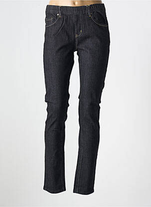 Jeans coupe slim noir GEVANA pour femme