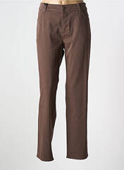 Pantalon droit marron ANNA MONTANA pour femme seconde vue