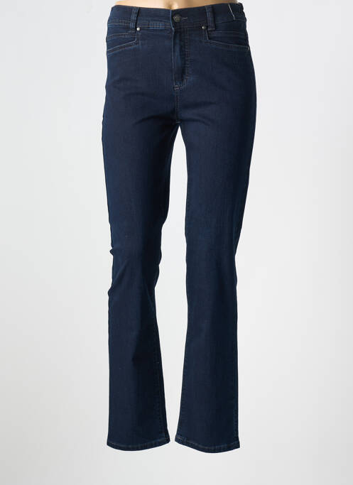 Jeans coupe slim stretch taille normale bleu ANNA MONTANA femme