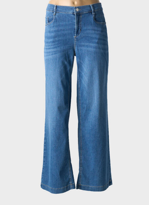Jeans coupe large bleu ANNA MONTANA pour femme
