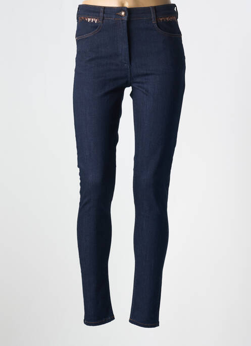 Jeans coupe slim bleu CHRISTINE LAURE pour femme