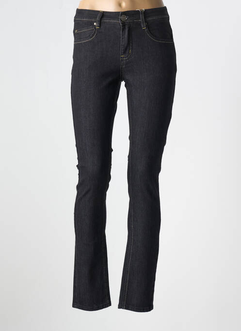 Jeans coupe slim noir GEVANA pour femme