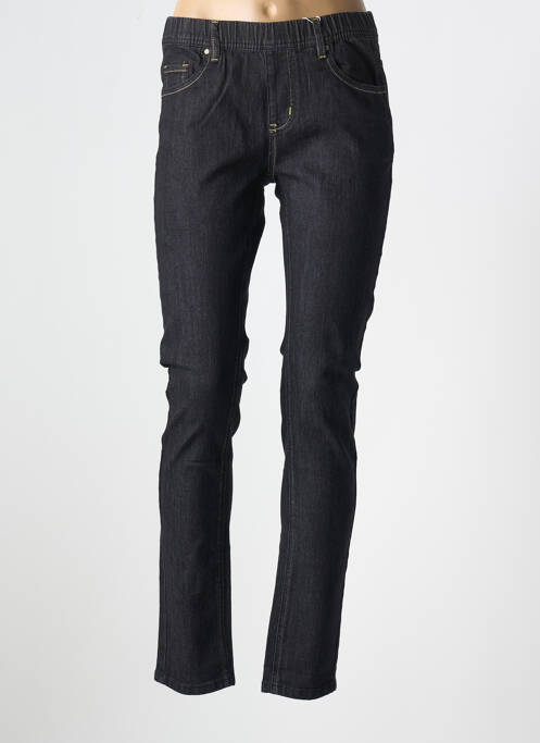 Jeans coupe slim noir GEVANA pour femme