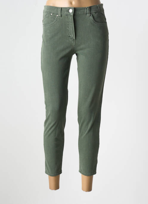 Jeans coupe slim vert ANNA MONTANA pour femme