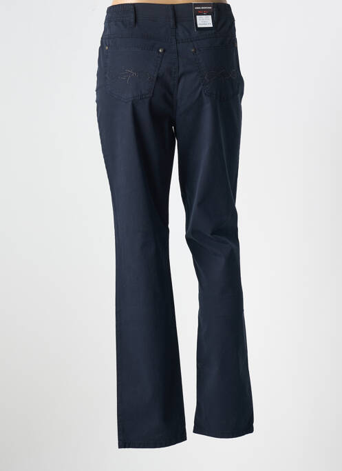 Pantalon droit bleu ANNA MONTANA pour femme