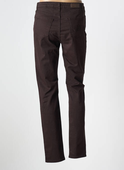 Pantalon slim marron LCDN pour femme