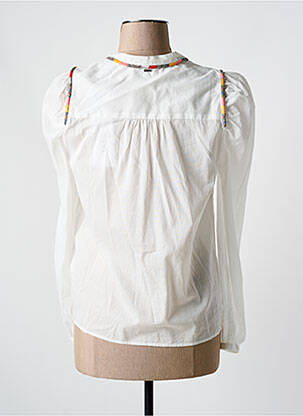 Blouse manches longues manches longues blanc IKKS femme