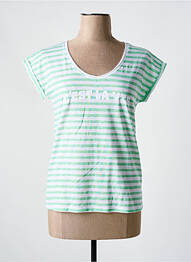 T-shirt imprimé fantaisie manches courtes vert ANOUK ET NINON femme