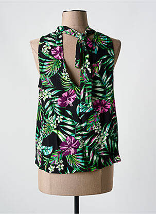 Top coupe fluide sans manche noir IKKS femme