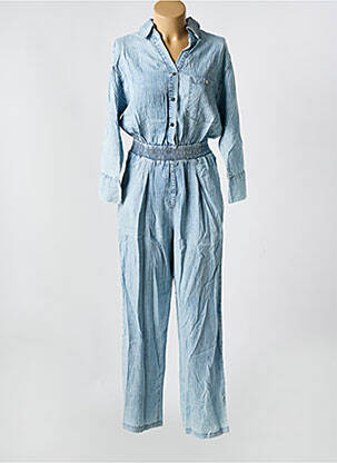 Combi-pantalon poches manches longues bleu SENS UNIQ femme