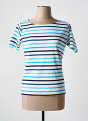 T-shirt bleu LOVE BY MD pour femme seconde vue