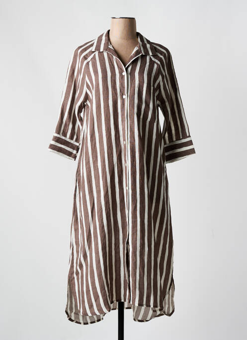 Robe longue marron ESCAPADE pour femme