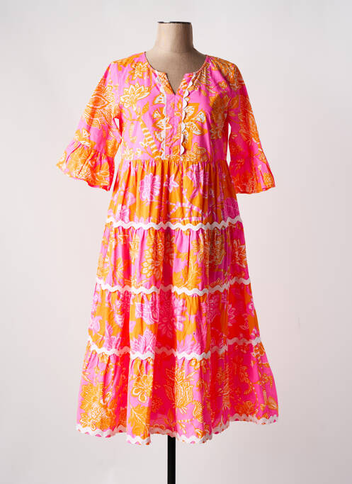 Robe longue rose ESCAPADE pour femme