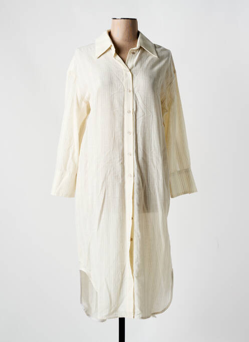 Robe mi-longue beige HOD pour femme