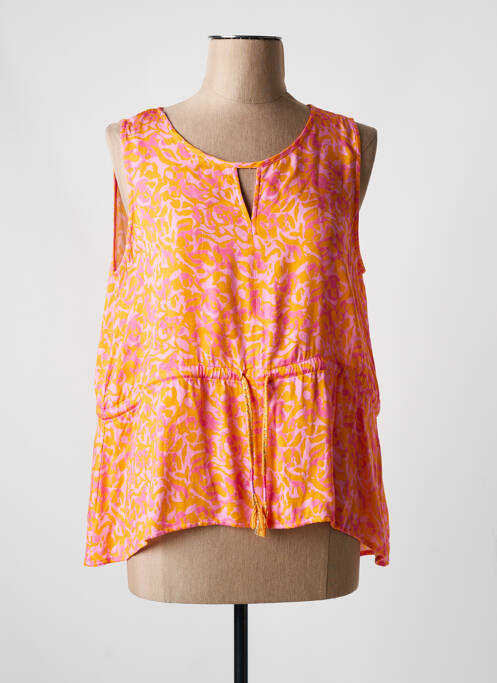 Top orange EVA KAYAN pour femme