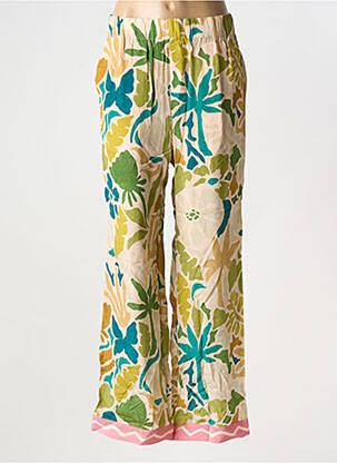 Pantalon droit taille élastique vert JC.SOPHIE femme