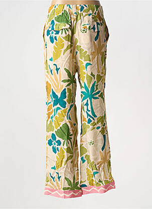 Pantalon droit taille élastique vert JC.SOPHIE femme