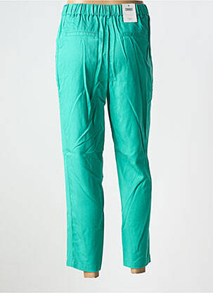 Pantalon 7/8 taille élastique vert C'EST BEAU LA VIE femme