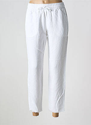 Pantalon slim taille élastique blanc FIVE femme