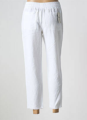 Pantalon slim taille élastique blanc FIVE femme