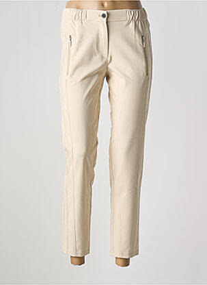 Pantalon 7/8 taille élastique beige BETTY BARCLAY femme