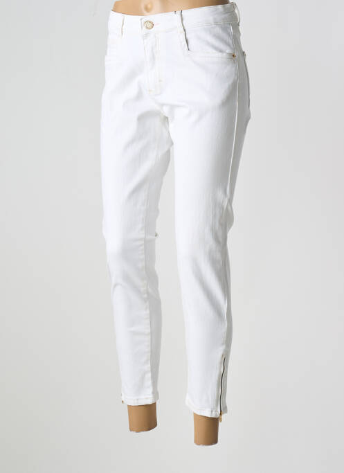 Pantalon 7/8 blanc PARA MI pour femme