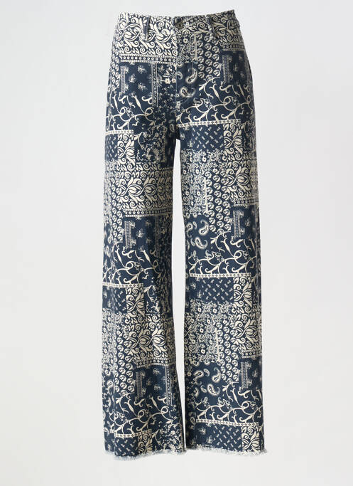 Pantalon droit bleu MAISON HOTEL pour femme