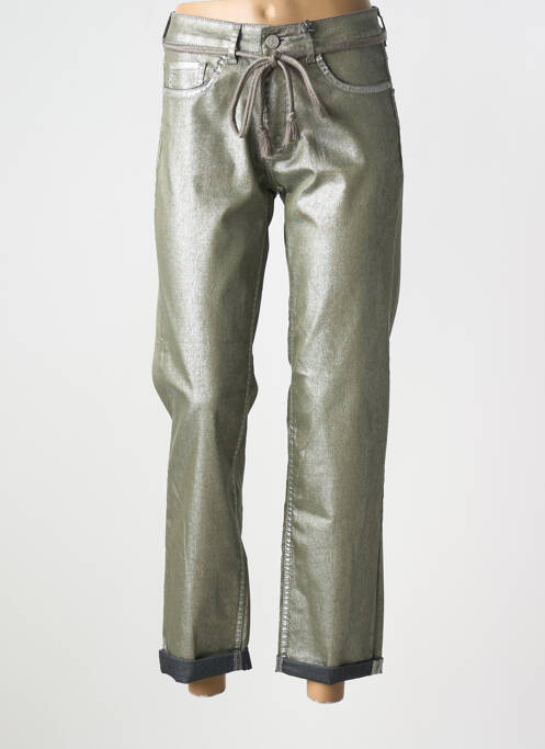 Pantalon droit argent PARA MI pour femme