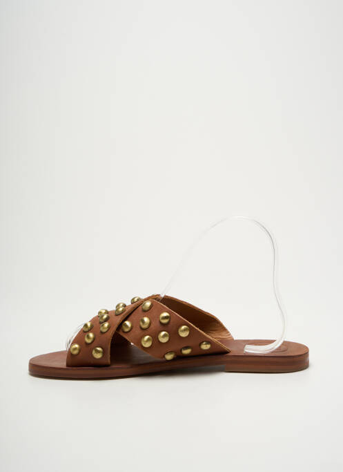 Mules/Sabots marron VIRGINIE DARLING pour femme