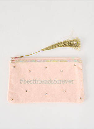 Trousse effet matière satinée beige PETITE MENDIGOTE femme