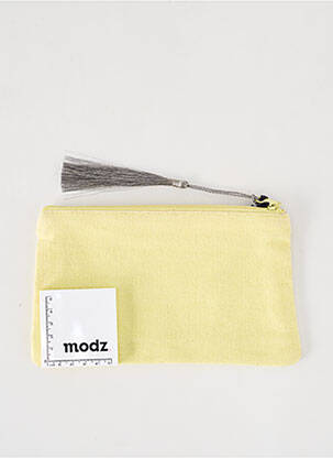 Pochette fermeture zippée jaune PETITE MENDIGOTE femme
