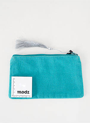 Trousse effet matière satinée bleu PETITE MENDIGOTE femme