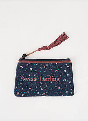 Trousse imprimé fantaisie bleu PETITE MENDIGOTE femme
