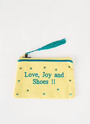 Trousse broderie jaune PETITE MENDIGOTE femme