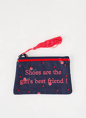 Trousse imprimé fantaisie bleu PETITE MENDIGOTE femme