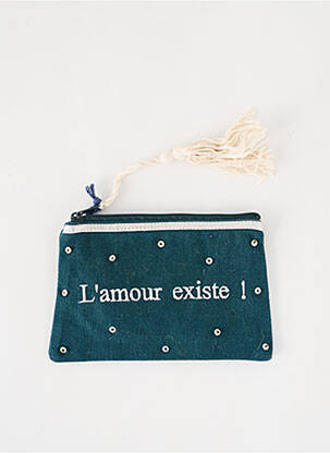 Trousse broderie vert PETITE MENDIGOTE femme