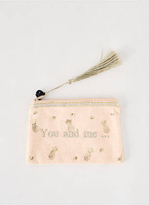 Trousse imprimé fantaisie rose PETITE MENDIGOTE femme