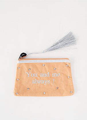 Trousse broderie beige PETITE MENDIGOTE femme