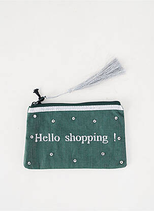 Trousse broderie vert PETITE MENDIGOTE femme