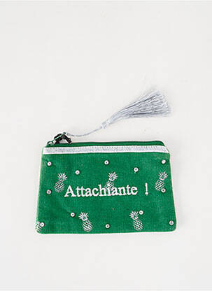 Trousse imprimé fantaisie vert PETITE MENDIGOTE femme